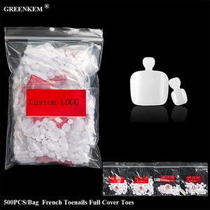 Unids/bolsa <span class=keywords><strong>de</strong></span> <span class=keywords><strong>uñas</strong></span> postizas para salón <span class=keywords><strong>de</strong></span> manicura, <span class=keywords><strong>Uñas</strong></span> postizas, <span class=keywords><strong>uñas</strong></span> francesas, cobertura completa, puntera acrílica, 500 unidades - Product Image 1