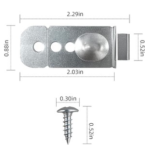 Kit de soporte de montaje para lavavajillas, acero inoxidable de 2,29 pulgadas, uso doméstico - Product Image 1