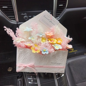 Bouquet de fleurs floquées fait main, style niche haut de gamme, cadeau pour anniversaire, fête des mères, Saint-Valentin - Product Image 3