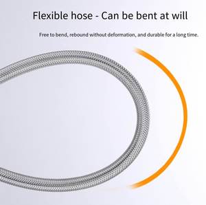 Tuyau haute pression tressé moderne à double tête en acier inoxydable 304 Entrée de toilette avec <span class=keywords><strong>robinet</strong></span> adapté à la salle de bain - Product Image 6