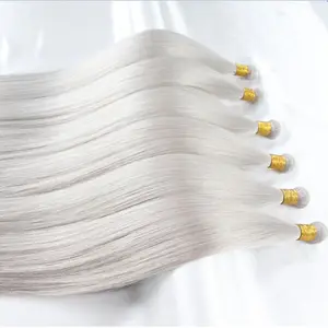 Wholesale New Flat Genius Cuticle Aligned Remy Hand Tied Weft Hair Extension Rooted Double Drawn Seamless Chinese Hair 2 Packs