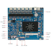 Intel Core I5 6200U Dual Core 2.3Ghz 6 Lan 82574L GbE Ethernet Soft Router Industrial Firewall Mainboard