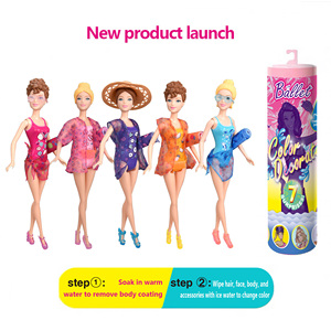 Poupée Fashion à Changement <span class=keywords><strong>de</strong></span> <span class=keywords><strong>Couleur</strong></span> en Boîte Mystère, 11,5 Pouces, 5 Styles Surprise, Multi-Accessoires, <span class=keywords><strong>Cheveux</strong></span> Changeants <span class=keywords><strong>de</strong></span> <span class=keywords><strong>Couleur</strong></span>, Jouets pour Enfants - Product Image 2