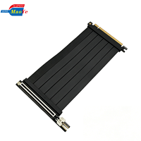 Câble Riser PCIe 4.0 5.0 pour Montage Vertical de GPU, Angle Gauche, Empilable, Carte Graphique Mono-couche, Compatible GPU PCIe 4.0 ODM CE