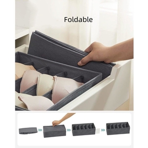 Modern Clothing Foldable <b>Fabric</b> Washable Underwear Container Organizer Clothing <b>Storage</b> <b>Box</b> - Product Image 3