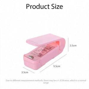 Mini-scelleuse de sacs en plastique écologique, clip de scellage portable pour sacs de rangement, gadgets de cuisine pour sceller les aliments et les collations - Product Image 6