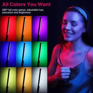 Luce a stick RGB portatile da 19,68 <span class=keywords><strong>pollici</strong></span> (<span class=keywords><strong>50</strong></span> cm) con LED, CRI 95+, 2500k-9000k, per studio fotografico - Product Image 2