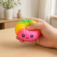 Jouet Squishy Géant en Forme de Ravioli Multicolore 8,5 cm, Mignon, Anti-stress, Boîte Mystère, Cadeau de Fête, Jouets Nouveauté, Vente en Gros