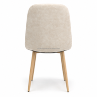 Fauteuil lounge minimaliste en velours, chaise d'appoint rembourrée en tissu doux pour salle à manger, salon et appartement