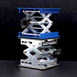 Mesa Elevadora Manual Huida Mini de Acero Inoxidable 100 150 300mm con Soporte de Aluminio Oxidado para Laboratorio - Product Image 3