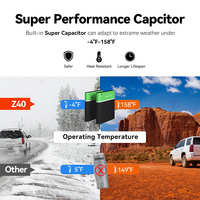 Caméra embarquée DDPAI Z40 Sony IMX335 à objectif unique, enregistrement avant 1944P, arrière 1080P, 128 Go, vision nocturne, DVR, GPS, WiFi