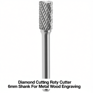 Cutter rotatif à découpe de diamant, tige de 6 mm pour la gravure sur métal et bois - Product Image 2