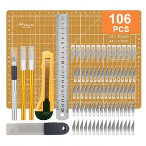 Juego de Cuchillos de Precisión para Manualidades, con Tapete de Corte A4, para Trabajos Artísticos, Manualidades y Scrapbooking, en Oferta - Product Image 2