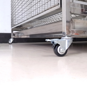 Jaula para Pájaros EURVET Profesional de Acero Inoxidable 304, Dimensiones Personalizables para Loros, Cacatúas y Loros Grises Africanos - Product Image 6