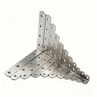 Support d'angle en acier inoxydable robuste en forme de L pour meubles, armoires, étagères, fixation d'angle, quincaillerie