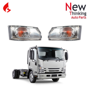 Phụ tùng độ xe tải Nhật Bản cho Isuzu New <span class=keywords><strong>NPR</strong></span> 700P, đèn xi nhan góc trong suốt màu trắng - Product Image 5