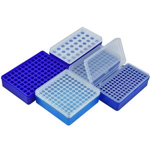 Caja de plástico Jingchuang para tubos de centrífuga de 0.2ml con tapa abatible, estuche de almacenamiento para tubos PCR, contenedor de laboratorio con tapa para tubos de centrífuga - Product Image 3