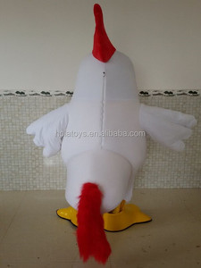 Disfraces de Mascota de Pollo de Peluche Blanco Hola / Disfraces de Mascota de Gallo / Disfraces de Mascota de Animal para Adultos - Product Image 4