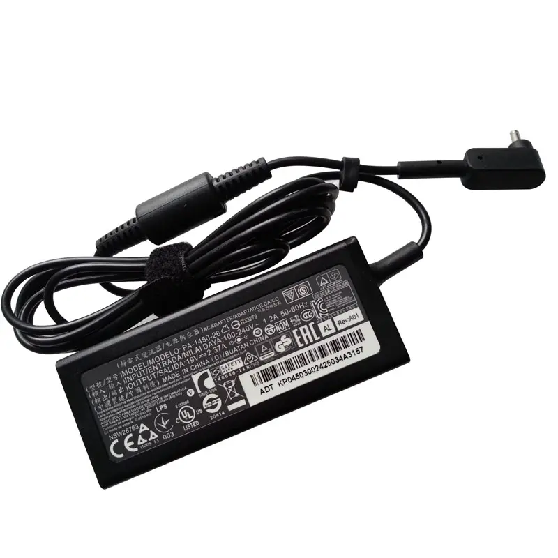 Laptop Charger Adapter New Genuine 19V 2.37A 45W Laptop Charger Ac Adapter For Acer Aspire PA-1450-26 3.0x1.0mm Small Pin Power Laptop Adapter