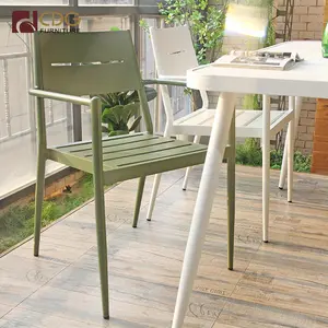 Chaises en métal de haute qualité mobilier d'extérieur pour la maison jardin salle à manger fauteuil en métal