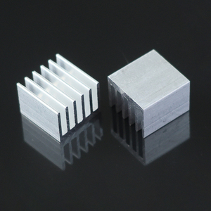 Dissipateur thermique en aluminium pour puce CPU avec ruban adhésif double face 13*13*10, conductivité thermique, composants électroniques - Product Image 1