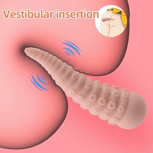 Tentacle <b>Vibrator</b> Vestibular Insertion 10 Frequency Tremor Multiple Pleasure Massage Chest Stimulating Small Beans Anal Plug - Product Image 4