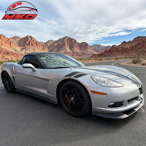 เหมาะสำหรับ Chevrolet Corvette C6 Base ปี 2005-2013 ชุดแต่งกันชนหน้าสไตล์ ZR1 สีดำด้าน - Product Image 3