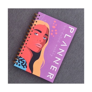 New Design Custom Printing Paper Sprial Binding Cover Weekly Monthly Daily Agenda Notebooks Planner Diary