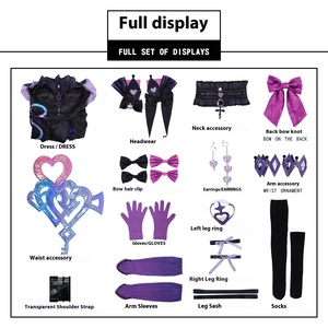 Kit Costume Cosplay Linkage Echo Glory King Cool Lomi Heart, Abito per Giochi di Ruolo Animati, Componenti in Poliestere per Donne Adulte - Product Image 6