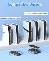 Support vertical pour console PS5, accessoires de base pour Playstation 5 Slim, support pour console PS5 Pro, support pour disque et version numérique