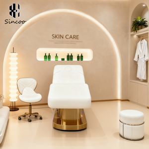 Silla de spa estética de cuero sintético de 4 motores de gama alta con precio de fábrica al por mayor, diseño moderno, reclinable, dormitorio de belleza eléctrico - Product Image 3