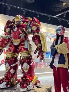 Iron Man Anti-Hulk gepanzerte FRP Skulptur Einkaufs zentrum Ausstellungs halle Marvel Comics the <span class=keywords><strong>Avengers</strong></span> Large <span class=keywords><strong>Ornaments</strong></span>