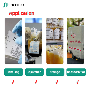 Bệnh Viện Máu Túi Y Tế Ống Sticker Bền Chịu Nhiệt Không Thấm Nước Mã Vạch Tamper Bằng Chứng Thân Thiện Với Môi Bao Bì Nhãn - Product Image 4