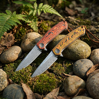 Couteau de poche pliant VG10 Damas, couteau tactique de chasse, outil EDC, couteau utilitaire de camping pour femmes, vente en gros, personnalisé 4020