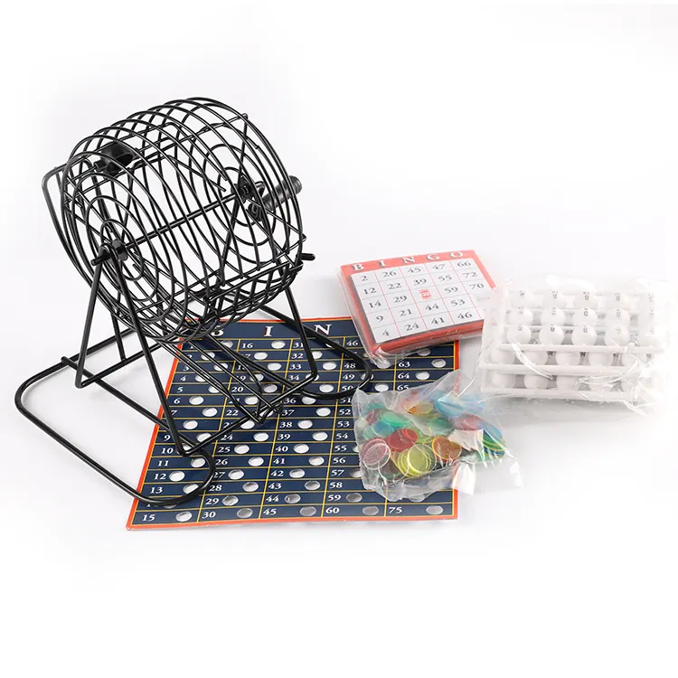 Wholesale Iron Toy Bingo Machine Games Kids Cage Lottos Balls Cage