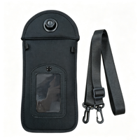 Pochette intelligente antichoc et écologique en néoprène avec logo personnalisé RFID, fermeture magnétique Faraday, bandoulière verrouillable pour lycéens