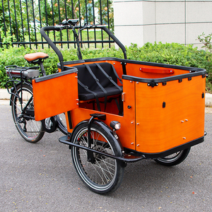 Vélo cargo électrique à trois roues City Ebike 25 km/h avec assistance au pédalage et <span class=keywords><strong>porte</strong></span> latérale, vélo de ville électrique <span class=keywords><strong>pas</strong></span> <span class=keywords><strong>cher</strong></span> avec siège adulte/enfant pour adulte/animal de compagnie - Product Image 2
