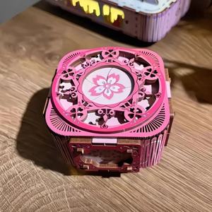 Caja <span class=keywords><strong>de</strong></span> Música 3D Iluminada <span class=keywords><strong>de</strong></span> Nuevo Estilo, Popular, <span class=keywords><strong>de</strong></span> Madera, Ensamblada a Mano, Caja <span class=keywords><strong>de</strong></span> Joyería Creativa, Caja <span class=keywords><strong>de</strong></span> Música DIY para Venta al Por Mayor - Product Image 2