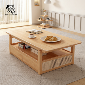 factory direct sale great price customized <b>large</b> stock ready to ship side table new design living room furniture wood tea table - Product Image 3