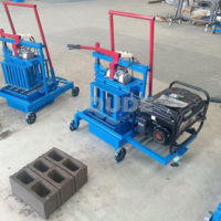 Machine à Blocs de Béton Creux de 8 Pouces et 6 Pouces à 2 Trous pour la Zambie, Alimentée par Générateur, Machine de Fabrication de Blocs Autobloquants