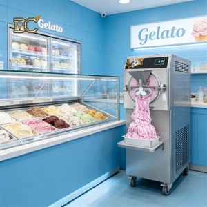 Machine à glaces italiennes commerciales Ocean Power Gelato Batch Freezer, capacité 40L, pour la fabrication de crèmes glacées et de glaces dures. - Product Image 1