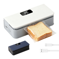 Machine à sceller les sacs alimentaires électrique portable 2-en-1, mini-scelleuse thermique pour sacs en plastique, pour la conservation des aliments dans la cuisine, usage domestique