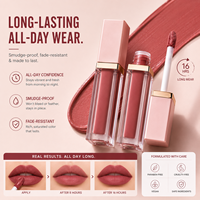 Vente en gros de cosmétiques : Rouge à lèvres, Teinture liquide pour les lèvres, Huile repulpante teintée pour les lèvres, Gloss à lèvres minéral waterproof, Maquillage, avec option de marque privée et logo