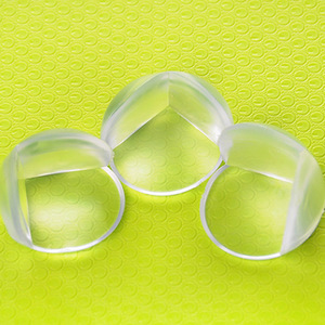 Protections d'angle de table pour la sécurité des enfants, protections d'angle sphériques transparentes anti-collision (rondes), vente en gros pour bébés - Product Image 2