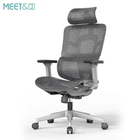 Chaise de bureau de direction de luxe en maille, pivotante, design moderne, ergonomique, avec support dorsal confortable, réglable pour le bureau à domicile