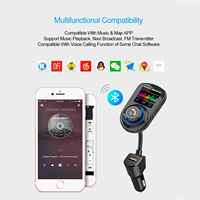 Transmisor FM para Auto GXY G45, Reproductor MP3 con Bluetooth 5.0, Cargador Rápido USB PD QC3.0, Kit Manos Libres, Pantalla a Color, 1 Año de Garantía