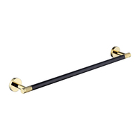 Ensemble d'accessoires de salle de bain mural minimaliste moderne avec finition en acier inoxydable brossé