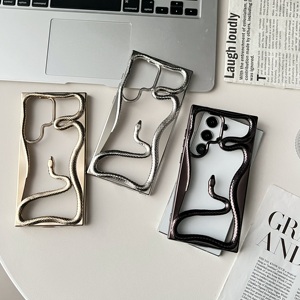 Étui de té<span class=keywords><strong>l</strong></span>éphone en TPU souple respirant et creux pour S22/S23/S24/S25 Ultra, refroidissement par rayonnement thermique, serpent 3D - Product Image 5