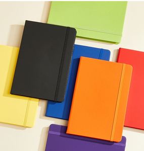 Academic <b>A5</b> Logo Customized Pocke PU Leather Diary Note Book Custom Elastic Band Hardcover Budget Mini A6 Size Pocket <b>Notebook</b> - Product Image 3