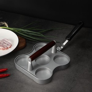 Factory Price Patty Maker Hamburger Mold Press Food Grade Metal Non-Stick Eco-Friendly Burger <b>Meat</b> Press - Product Image 3